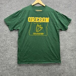Russell Oregon Ducks NCAA T-Shirt Mens XL Green Short Sleeve Athletic Tee